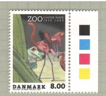 Denmark 2009, Bird, Birds, Frog, 1v, MNH** (Split From Set Of 4v) - Flamingo's