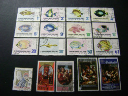 Christmas Island 1968-1970 Fish Definitive Set + 1969, 1970, 1971 Christmas Issues (SG 22-36) - Used [Sale Price] - Christmas Island