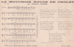 CHANSON(LE MOUCHOIR ROUGE DU CHOLET) BOTREL - Contes, Fables & Légendes