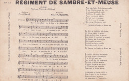 CHANSON(REGIMENT DE SAMBRE ET MEUSE) - Contes, Fables & Légendes