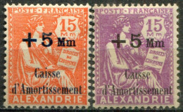 ALEXANDRIE - Y&T  N° 81-82 * - Neufs
