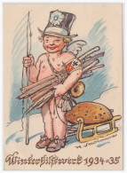 Dt.- Reich (001117) Propagandakarte Privatganzsachenkarte PP122 C5 Ungebraucht Kreidekarte WHW 1934/ 35, - Privat-Ganzsachen