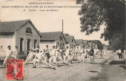 MILITARIA - Joinville Le Pont - École Normale Militaire - Escrime - Leçon Des Officiers - Carte Postale Ancienne - Autres & Non Classés