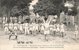 MILITARIA - Joinville - École Normale Militaire De Gymnastique - Poids Et Haltères - Carte Postale Ancienne - Other & Unclassified