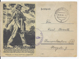 Dt- Reich (001126) Feldpostkarte Mit Bild Gelaufen Aus Homburg Nach Kaiserslautern Vom 18.8.1944 - Feldpost 2e Guerre Mondiale