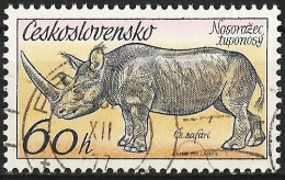 Czechoslovakia 1976 - Mi 2349 - YT 2185 ( Wild Fauna : Rhinoceros ) - Rhinoceros