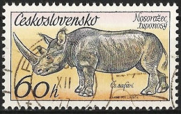 Czechoslovakia 1976 - Mi 2349 - YT 2185 ( Wild Fauna : Rhinoceros ) - Rhinozerosse