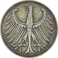 Monnaie, République Fédérale Allemande, 5 Mark, 1951, Munich, TTB, Argent - 5 Mark