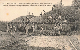 MILITARIA - Joinville - Ecole Normale Militaire De Gymnastique - Exercice Physique En Terrain - Carte Postale Ancienne - Sonstige & Ohne Zuordnung