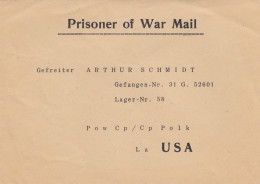 Prisoner Of War Mail, Addressed To Camp 58, USA, Printed - Altri & Non Classificati