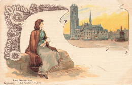BELGIQUE - Malines - Les Dentelles - La Grand'Place - Colorisé - Carte Postale Ancienne - Malines
