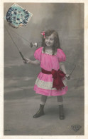 ENFANTS - Petite Fille à Robe Rose - Fantaisie - Carte Postale Ancienne - Sonstige & Ohne Zuordnung