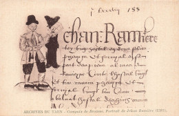 FRANCE - Archives Du Tarn - COmpoix De Brousse - Portrait De Jehan Ramière - Carte Postale Ancienne - Otros & Sin Clasificación