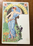 Art Nouveau Lessieux Flore Not Used - Lessieux