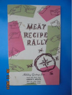 Meat Recipe Rally - National Live Stock And Meat Board 1958 - Nordamerika