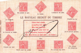 TIMBRES - Le Nouveau Secret Du Timbre - Colorisé - Carte Postale Ancienne - Sellos (representaciones)