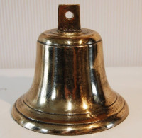 C134 Authentique Cloche - Bronze - Cérémonie - H 14 Cm - Old Bronze Bell - Très Lourde - Bells