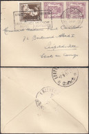 Belgique 1951 -Lettre De Bruxelles à Destination Léopoldville-Congo Belge (Petit Format)..... (EB) DC-12270 - 1951-1975 Heraldischer Löwe (Lion Héraldique)