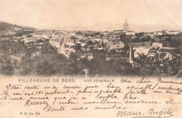 FRANCE - Villeneuve De Berg - Vue Générale - Carte Postale Ancienne - Autres & Non Classés