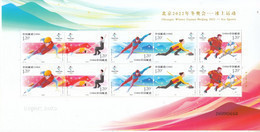 China 2020-25 Beijing 2022 Winter Olympic Game Ice-sports Sheetlet - Winter 2022: Peking