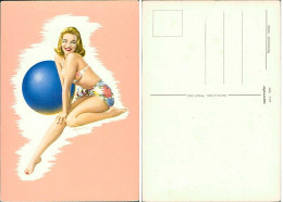 PIN-UP RISQUE BATHING BEAUTY SWIMSUIT  - 1960s (TEM409/2) - Pin-Ups