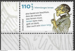 2001  Deutschland Germany  Mi. 2209**MNH EUL  Lebenslanges Lernen:  Lehrer Lämpel - Ungebraucht