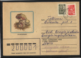 RUSSIA USSR Stationery USED ESTONIA  AMBL 1232 PIIRSALU Mushrooms - Non Classificati