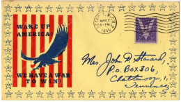 (N121) USA SCOTT # 905 - Military Propaganda - Wake Up America - Detroit (MICH) - Chattanooga (Tenn) 1945. - Storia Postale