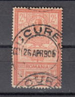 Romania 1903 New Post Office, 2 L. Value Vf Used -  (e-12) - Oblitérés