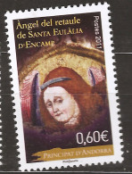 Andorre Français 2011 N° 717 ** Tableau, Religion, Retable, Ange, Encamp, Sainte Eulalie, Noël, Eglise Romane, Ailes - Unused Stamps