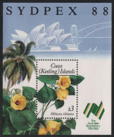 Kokos-Inseln 1988 - Mi-Nr. Block 7 ** - MNH - Blumen / Flowers - Cocos (Keeling) Islands