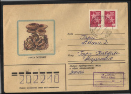 RUSSIA USSR Stationery USED ESTONIA  AMBL 1237 PUHJA Mushrooms - Unclassified