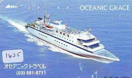 Télécarte JAPON * * BATEAU * PHONECARD JAPAN * SHIP (1625) TK *  SCHIFF * Schip * Boot * Barco - Schiffe