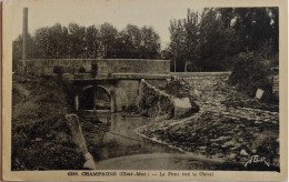 Cpa CHAMPAGNE Charente Maritime Le Pont Sur Le Canal - NAW02 - Autres & Non Classés