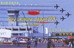 TELECARTE JAPON * MILITAIRY AVION  (651)  Flugzeuge * Airplane * Aeroplano * PHONECARD JAPAN * ARMEE * LEGER VLIEGTUIG - Armée