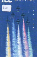 TELECARTE JAPON * MILITAIRY AVION  (660)  Flugzeuge * Airplane * Aeroplano * PHONECARD JAPAN * ARMEE * LEGER VLIEGTUIG - Armée