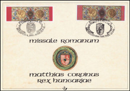 2492° CS/HK - MISSALE ROMANUM - Émission Commune Avec La Hongrie / Gemeenschappelijke Uitgifte Met Hongarije - Souvenir Cards - Joint Issues [HK]