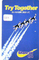 TELECARTE JAPON * MILITAIRY AVION  (663)  Flugzeuge * Airplane * Aeroplano * PHONECARD JAPAN * ARMEE * LEGER VLIEGTUIG - Esercito