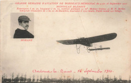 TRANSPORTS - Grande Semaine D'aviation De Bordeaux  Mérignac - Monoplan Blériot - Morane - Carte Postale Ancienne - Autres & Non Classés