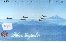 TELECARTE JAPON * 410-5232 * MILITAIRY AVION (721) Flugzeuge * Airplane * Aeroplano * PHONECARD JAPAN * ARMEE - Armée