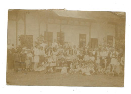 Roumanie - Carte Photo  Cachet 1923 " Paysans Devant La Maison " ( Famille Baronne De La Salcette Rambouillet ) - Romania