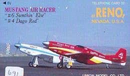 TELECARTE JAPON * MILITAIRY AVION  (691)  Flugzeuge * Airplane * Aeroplano * PHONECARD JAPAN * ARMEE * LEGER VLIEGTUIG - Esercito