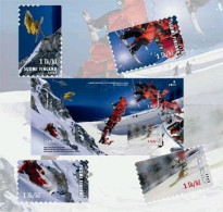 Finland Finlande Finnland 2008 Winter Sport Hight Technology 3D-printing Stamp Set In Finest Block MNH - Blocks & Sheetlets