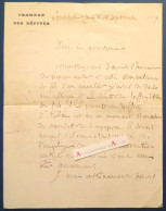 ● L.A.S 1879 Gustave COLIN Député Du Doubs - Pontarlier - De Jouffroy D'Abbans Consulat Singapore Singapour Lettre - Politiek & Militair