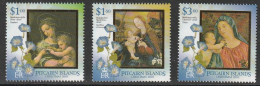 T 761) Pitcairn 2003 Mi# 648-650 **: Marien-Gemälde Von Raffael Grünewald Tizian - Madonnas