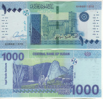 SUDAN  New 1'000 Sudanese Pounds   PW81  "May 2022" (grain Silos At Front, Waterfall, Farmers Plowing Field At Back ) - Sudan