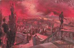PEINTURES & TABLEAUX - Jan Styka - L'incendie De Rome - Carte Postale Ancienne - Malerei & Gemälde