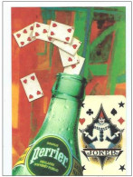 CPM LARDIE JIHEL Perrier Jeu De Cartes Carte à Jouer Joker  Tirage Limité Signé En 15 Exemplaires - Lardie