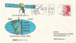 E 759) SoSt KOUROU Guyane 1984: Esa Cnes - Trägerrakete ARIANE L8 Mit INTELSAT V - Autres & Non Classés