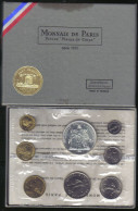 Francia France Coffret Serie Fleurs De Coins Monnaie De Paris  Fdc 1973 Avec La 10 Francs Hercule - BU, BE & Coffrets